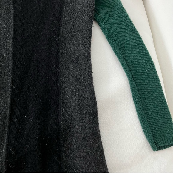 Theory green grey black wool sweater dress - Picture 3 of 15